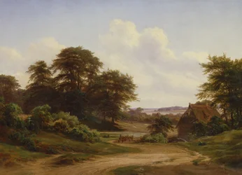 Oude watermolen in de Reinbek, 1853